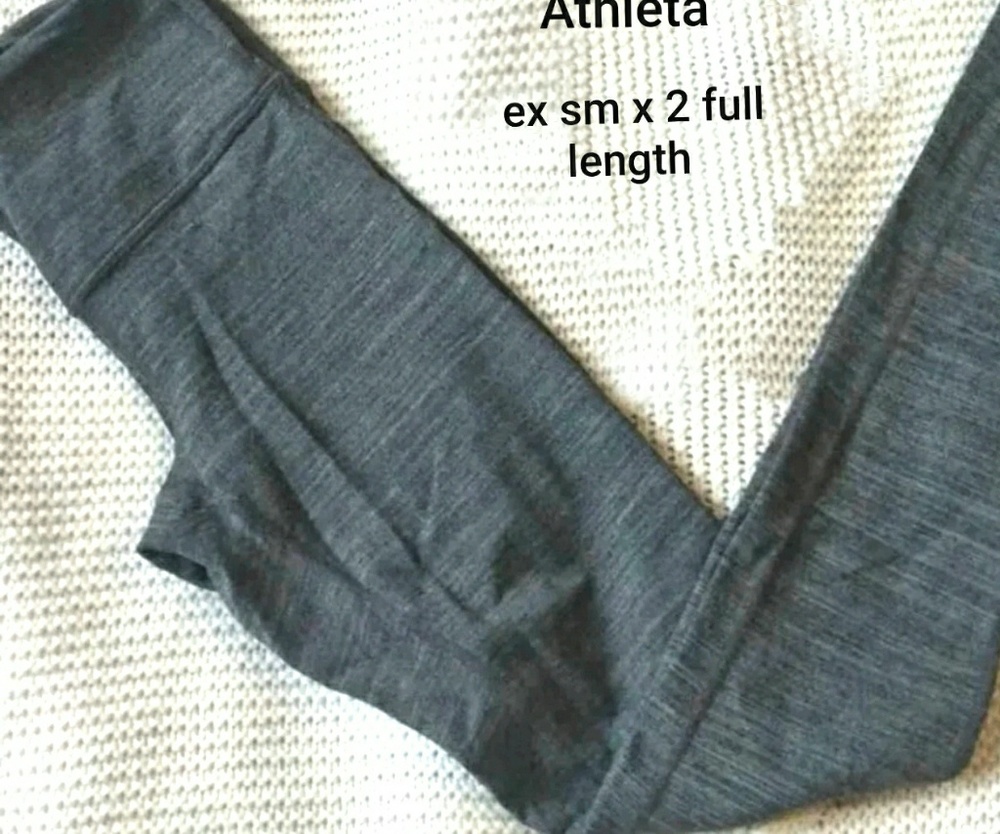 Athleta leggings ex sm x2 full length EUC